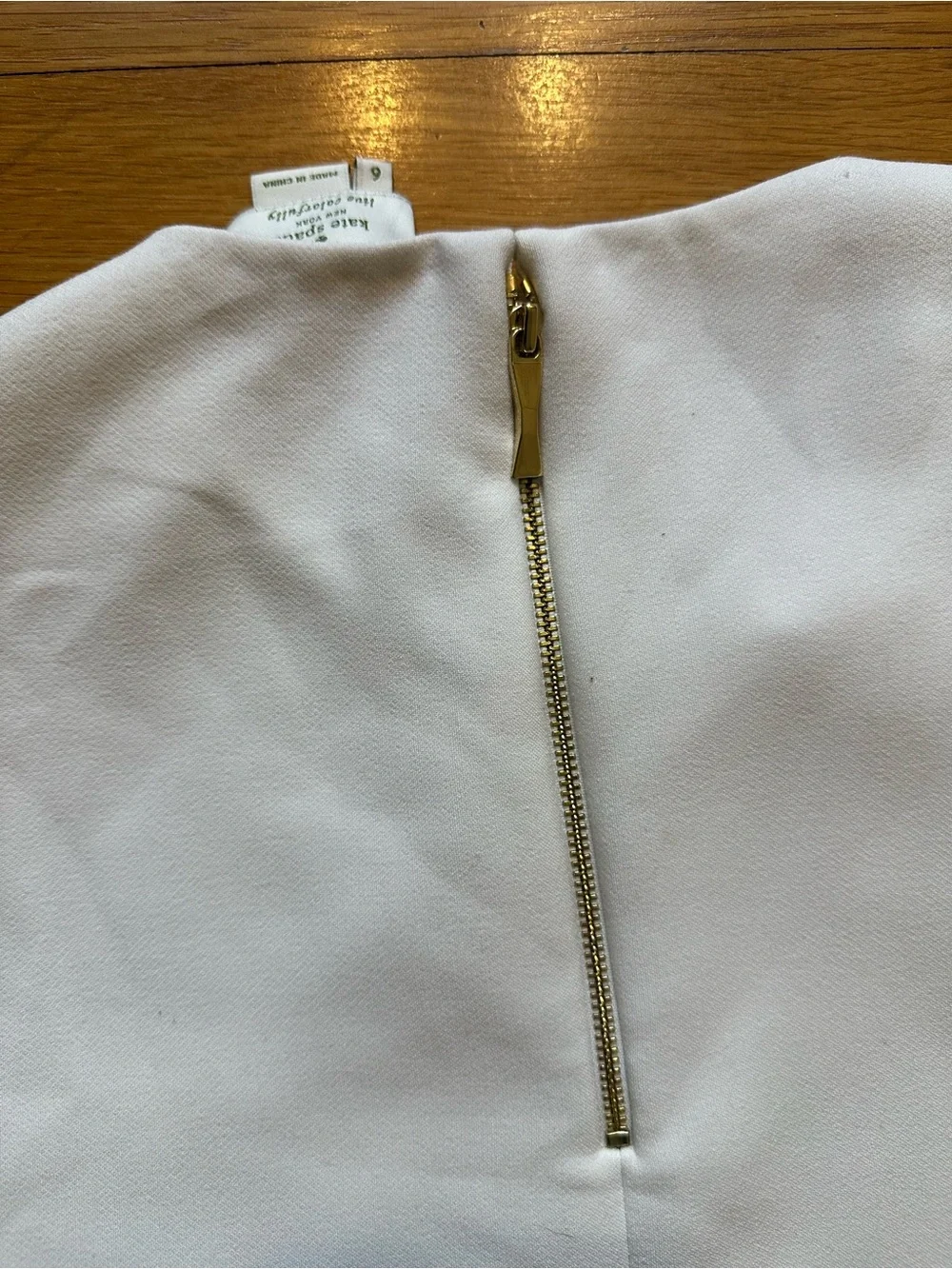 kate‎ spade White Jewel-Embellished Shoulder Blouse